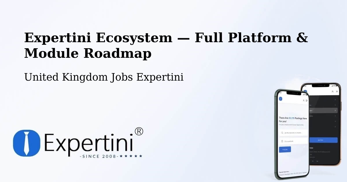 Expertini Ecosystem — Full Platform & Module Roadmap – Durham